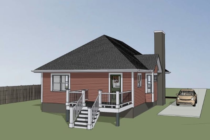 Cottage Style House Plan - 3 Beds 2 Baths 1152 Sq/Ft Plan #79-136 ...