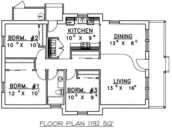 Home Plan - Country Floor Plan - Main Floor Plan #117-143