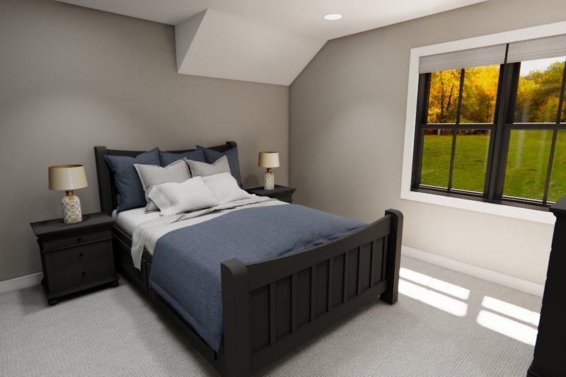 Home Plan - Interior - Bedroom 4 for Farmhouse House Plan #51-1371 - 4 bed, 3.5 bath