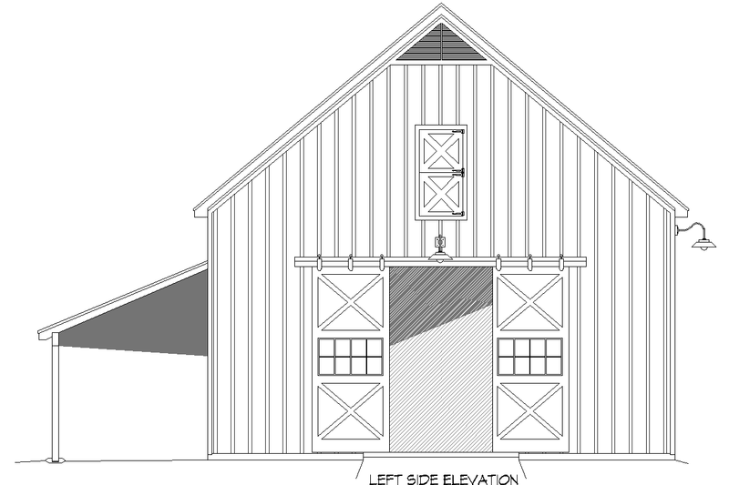 House Blueprint - Exterior - Other Elevation 1 for Country House Plan #932-372, 0 bath