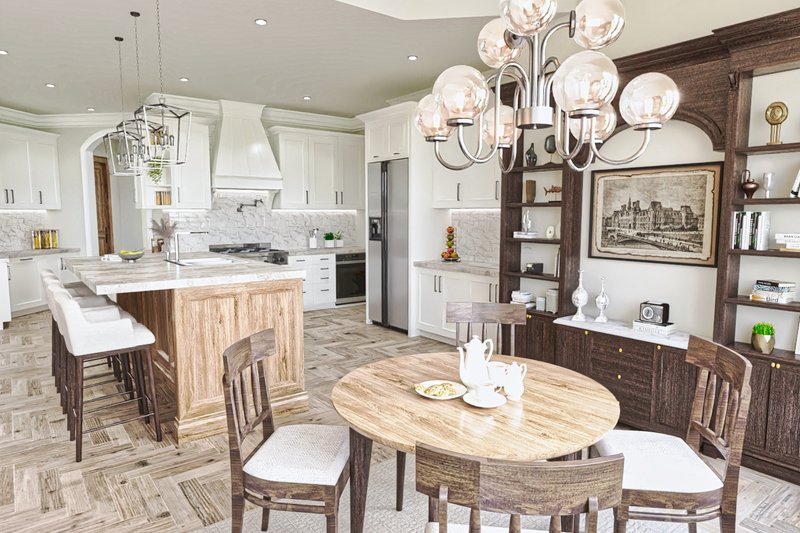 Home Plan - Interior - Dining Room for Craftsman House Plan #54-729 - 4 bed, 4 bath