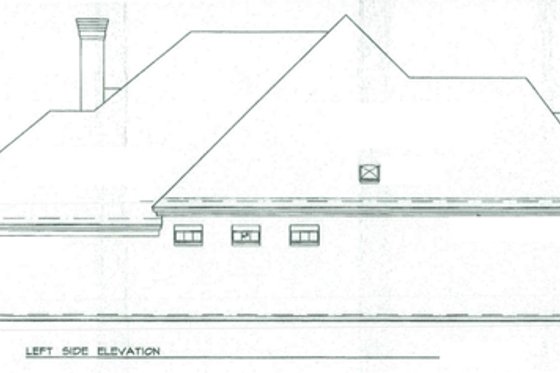 Exterior - Other Elevation for European House Plan #141-104 - 3 bed, 3.5 bath