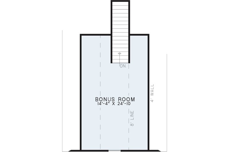 Dream House Plan - Floor Plan - Upper Floor for Ranch House Plan #17-3324 - 3 bed, 2 bath