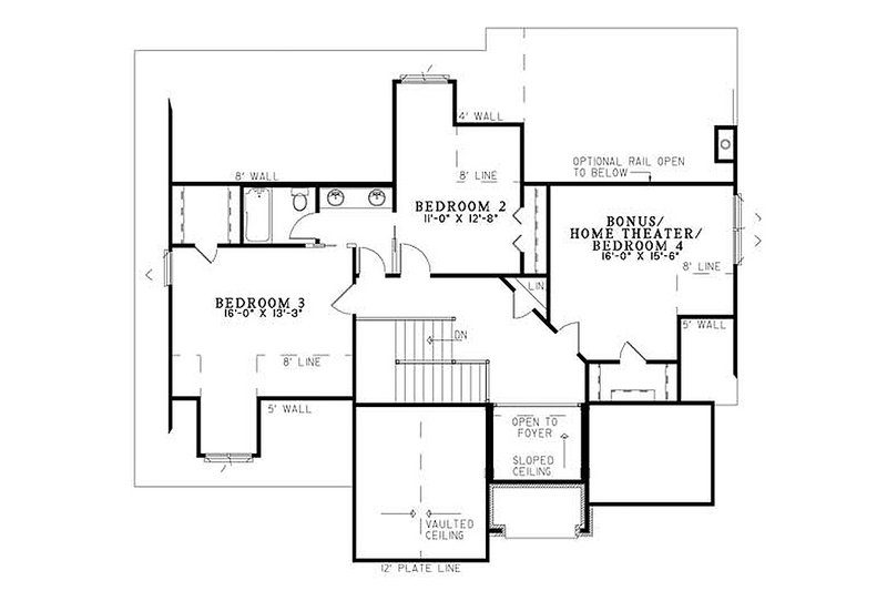 European Style House Plan - 3 Beds 2.5 Baths 2721 Sq/Ft Plan #17-204 ...