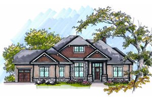 Bungalow Exterior - Front Elevation Plan #70-983