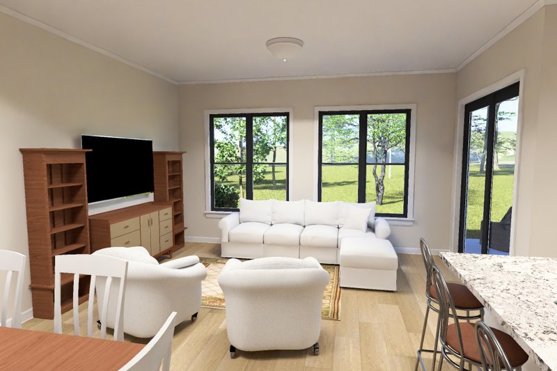 Architectural House Design - Interior - Family Room for Traditional House Plan #513-2458 - 3 bed, 2 bath