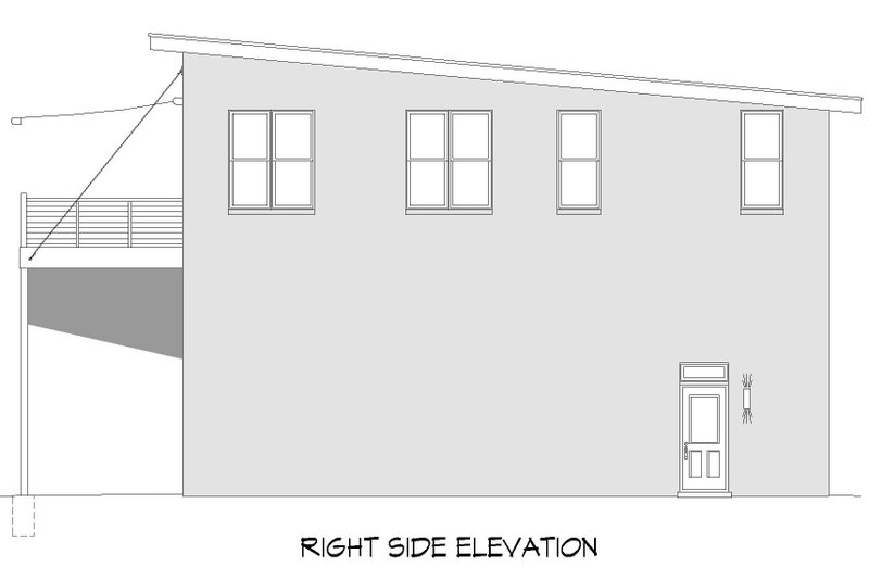 House Blueprint - Exterior - Other Elevation 1 for Contemporary House Plan #932-895 - 4 bed, 6.5 bath
