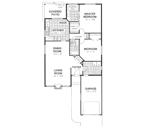 House Blueprint - Traditional Floor Plan - Main Floor Plan #18-9059