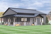 Ranch Style House Plan - 2 Beds 2 Baths 1600 Sq/Ft Plan #1064-407 Exterior 