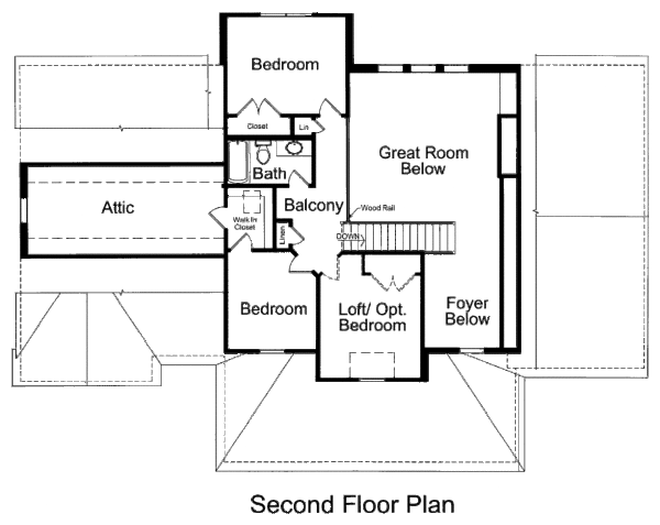 Home Plan - Country Floor Plan - Upper Floor Plan #46-440