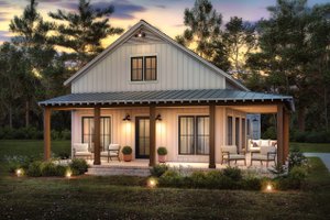 Home Plan - Barndominium Exterior - Front Elevation Plan #430-347
