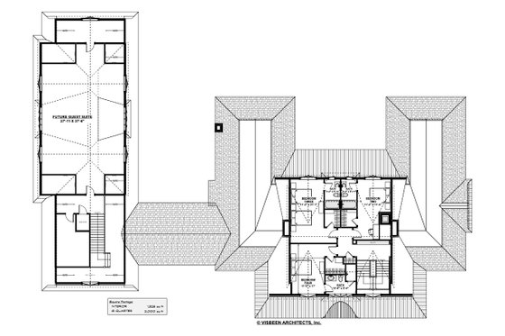 Floor Plan - Upper Floor for Farmhouse House Plan #928-383 - 4 bed, 4.5 bath