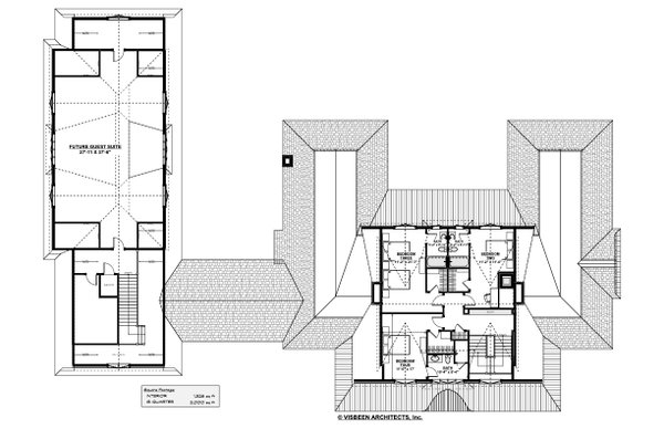Farmhouse Floor Plan - Upper Floor Plan #928-383