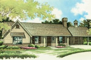 Ranch Exterior - Front Elevation Plan #45-107