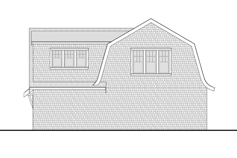 Home Plan - Exterior - Rear Elevation for Farmhouse House Plan #1114-49 - 2 bed, 1 bath