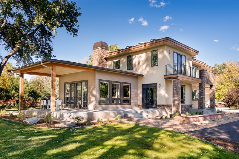 Architectural House Design - Left Front 