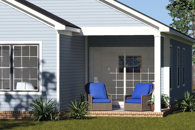 Architectural House Design - Exterior - Other Elevation 4 for Cottage House Plan #513-2467 - 4 bed, 3 bath