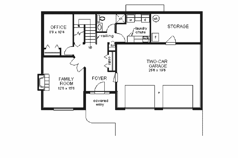 House Design - Floor Plan - Lower Floor for European House Plan #18-118 - 3 bed, 3 bath