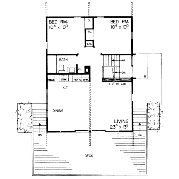 Architectural House Design - Modern Floor Plan - Main Floor Plan #72-350