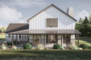 Barndominium Style House Plan - 4 Beds 3.5 Baths 3835 Sq/Ft Plan #455-726 Exterior 