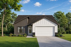 Architectural House Design - Exterior - Front Elevation for Modern House Plan #20-2651 - 2 bed, 2 bath