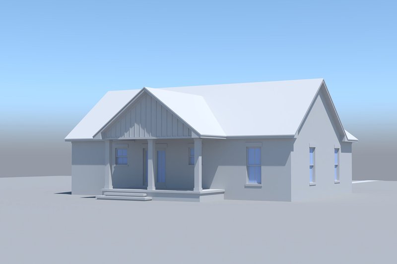 House Blueprint - Exterior - Other Elevation 3 for Farmhouse House Plan #430-449 - 3 bed, 2 bath