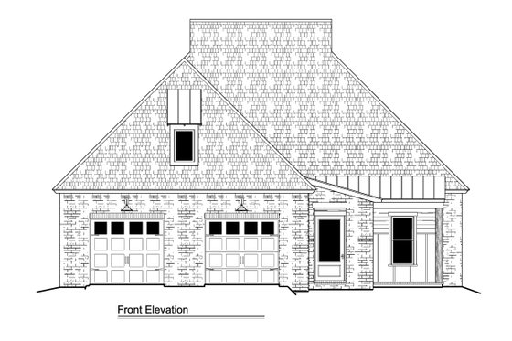 Exterior - Front Elevation 3 for Bungalow House Plan #1081-43 - 3 bed, 2.5 bath