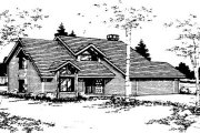 Traditional Style House Plan - 3 Beds 2.5 Baths 1815 Sq/Ft Plan #303-109 