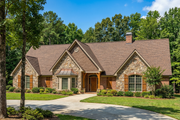 Ranch Style House Plan - 5 Beds 4.5 Baths 4303 Sq/Ft Plan #17-575 Exterior 