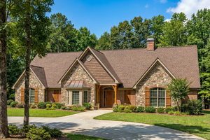 Ranch Exterior - Front Elevation Plan #17-575