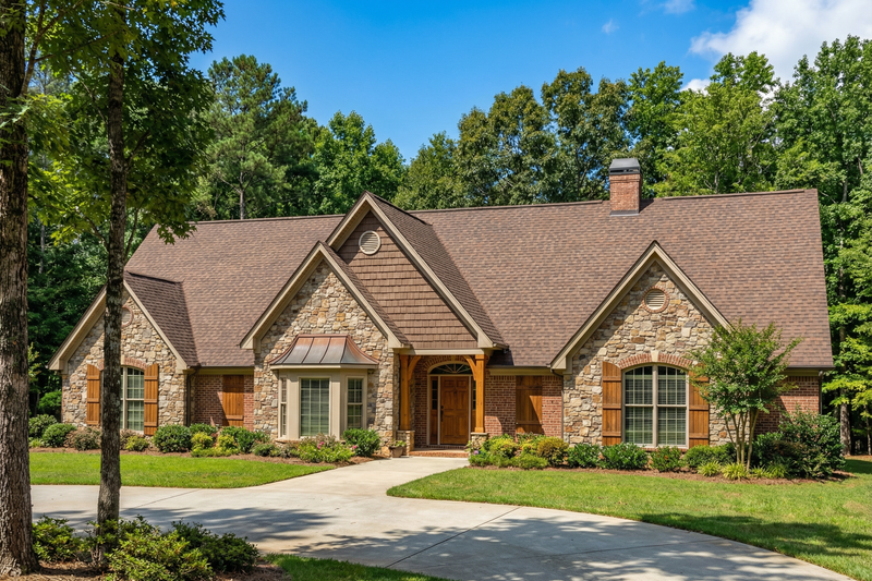 Ranch Style House Plan - 5 Beds 4.5 Baths 4303 Sq/Ft Plan #17-575 Exterior