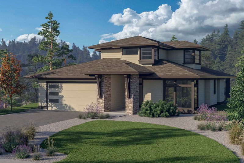 Home Plan - Modern Exterior - Front Elevation Plan #1100-48