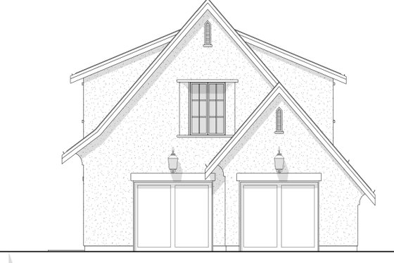 Exterior - Front Elevation 4 for Farmhouse House Plan #1114-111 - 1 bed, 1 bath