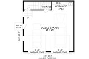 Contemporary Style House Plan - 1 Beds 1 Baths 676 Sq/Ft Plan #932-1252 