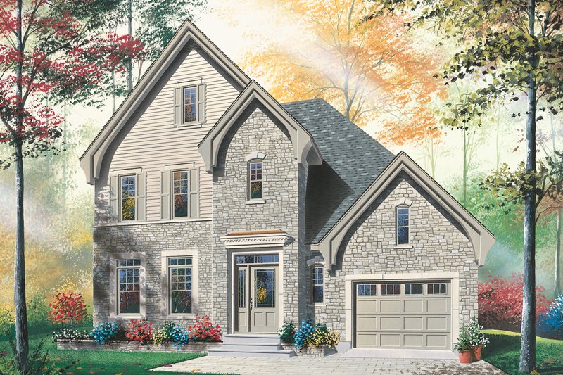 House Design - Country Exterior - Front Elevation Plan #23-2337