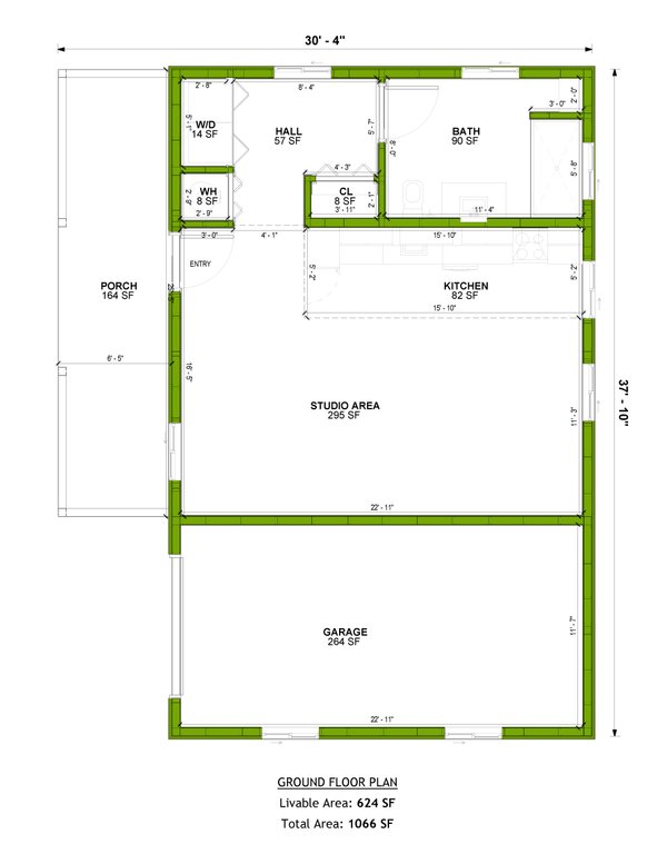 House Design - Farmhouse Floor Plan - Main Floor Plan #1106-165