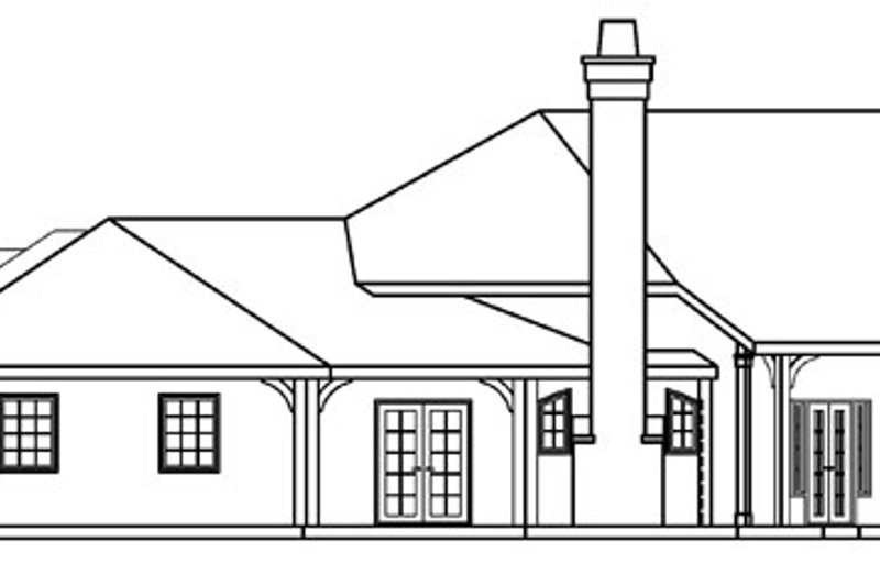 Home Plan - Exterior - Other Elevation 1 for Ranch House Plan #124-372 - 3 bed, 3 bath