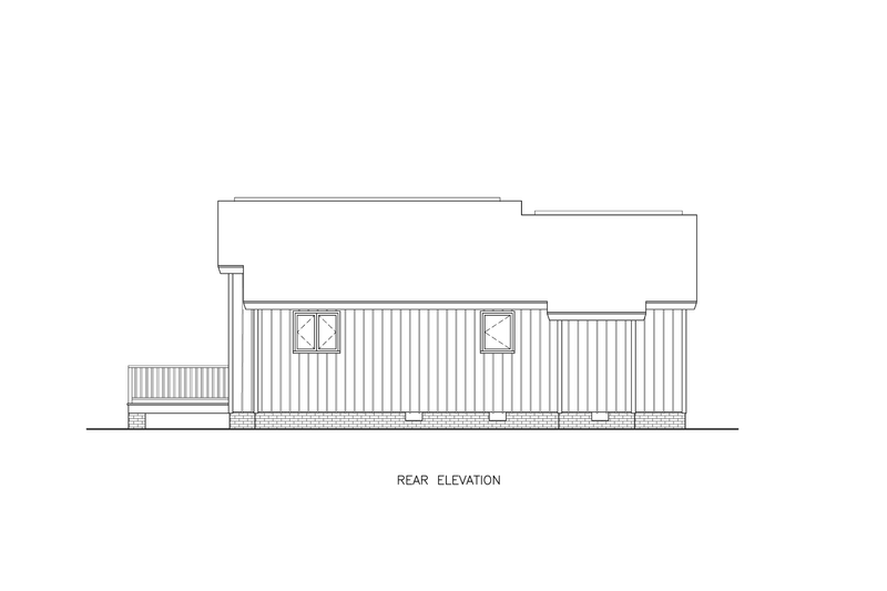 House Design - Exterior - Other Elevation 1 for Traditional House Plan #54-647 - 2 bed, 2 bath