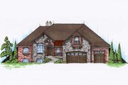 European Style House Plan - 6 Beds 3.5 Baths 2785 Sq/Ft Plan #5-388 