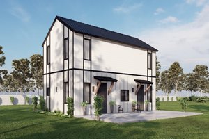 Contemporary Exterior - Front Elevation Plan #1110-1