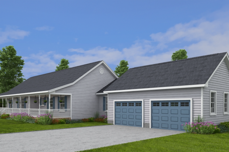 Home Plan - Exterior - Other Elevation for Ranch House Plan #1082-2 - 3 bed, 2.5 bath