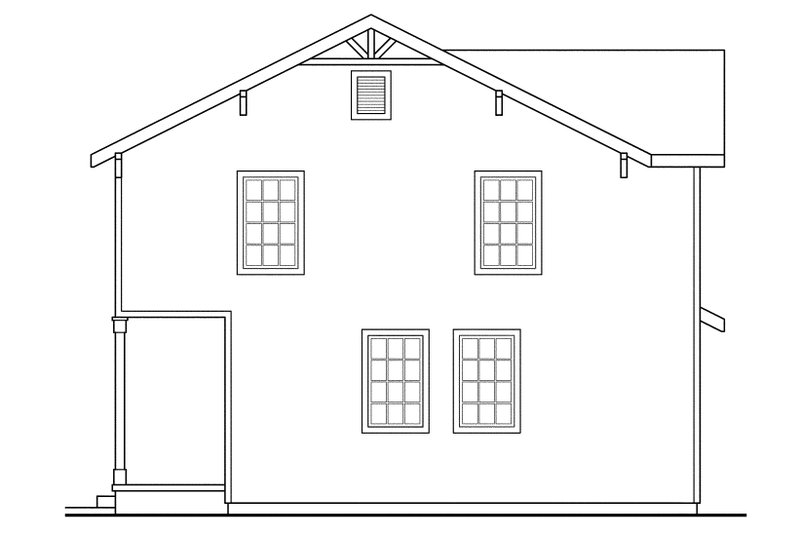 Dream House Plan - Exterior - Other Elevation for Farmhouse House Plan #124-310 - 3 bed, 2.5 bath