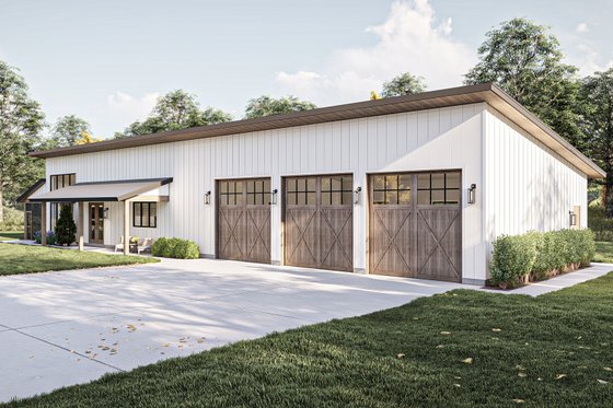 Exterior - Other Elevation for Barndominium House Plan #455-639 - 3 bed, 2 bath