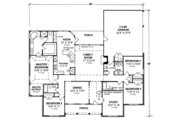 Country Style House Plan - 4 Beds 3 Baths 2592 Sq/Ft Plan #20-354 