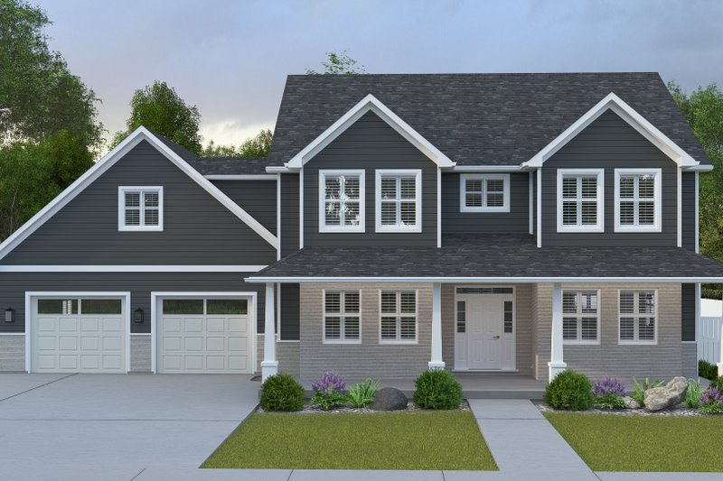 Home Plan - Farmhouse Exterior - Front Elevation Plan #1060-401