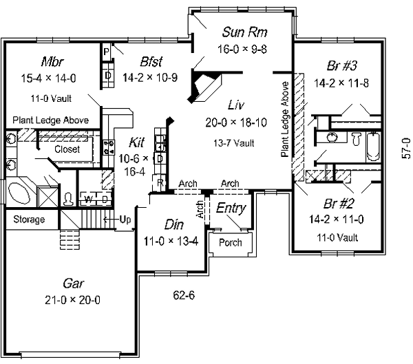 Floor Plan - Main Floor Plan #329-250