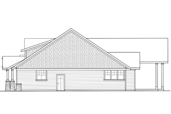 Exterior - Other Elevation 1 for Craftsman House Plan #124-1024 - 3 bed, 2.5 bath