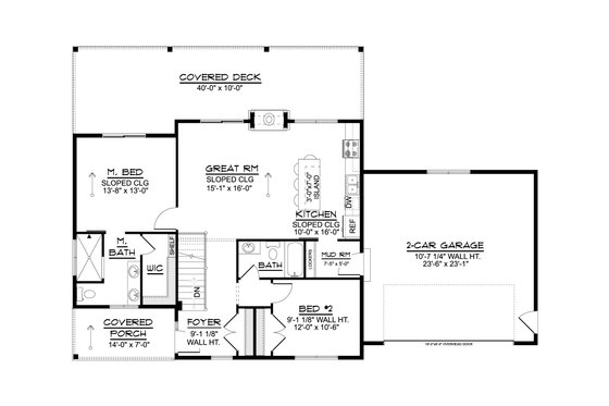 Floor Plan - Other Floor for Modern House Plan #1064-319 - 2 bed, 2 bath