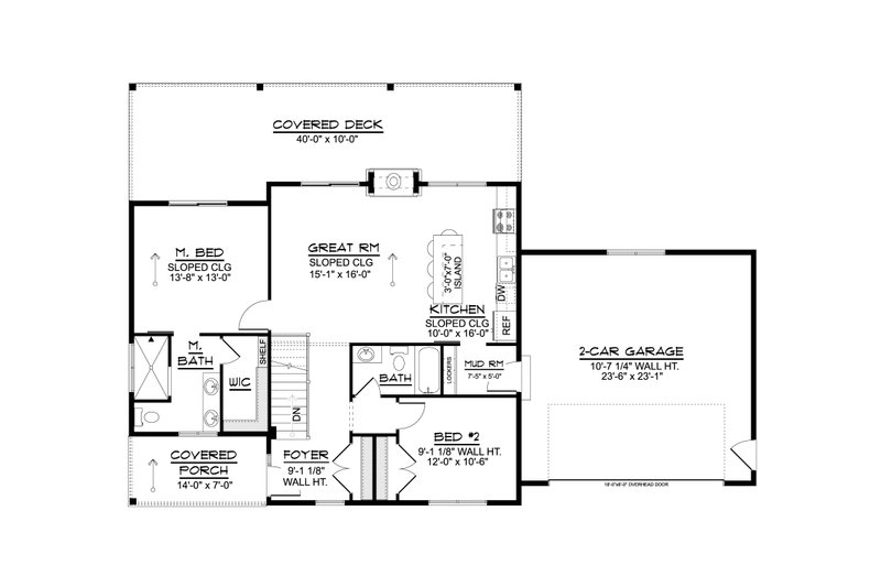 Architectural House Design - Floor Plan - Other Floor for Modern House Plan #1064-319 - 2 bed, 2 bath