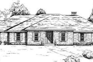 Colonial Exterior - Front Elevation Plan #30-171
